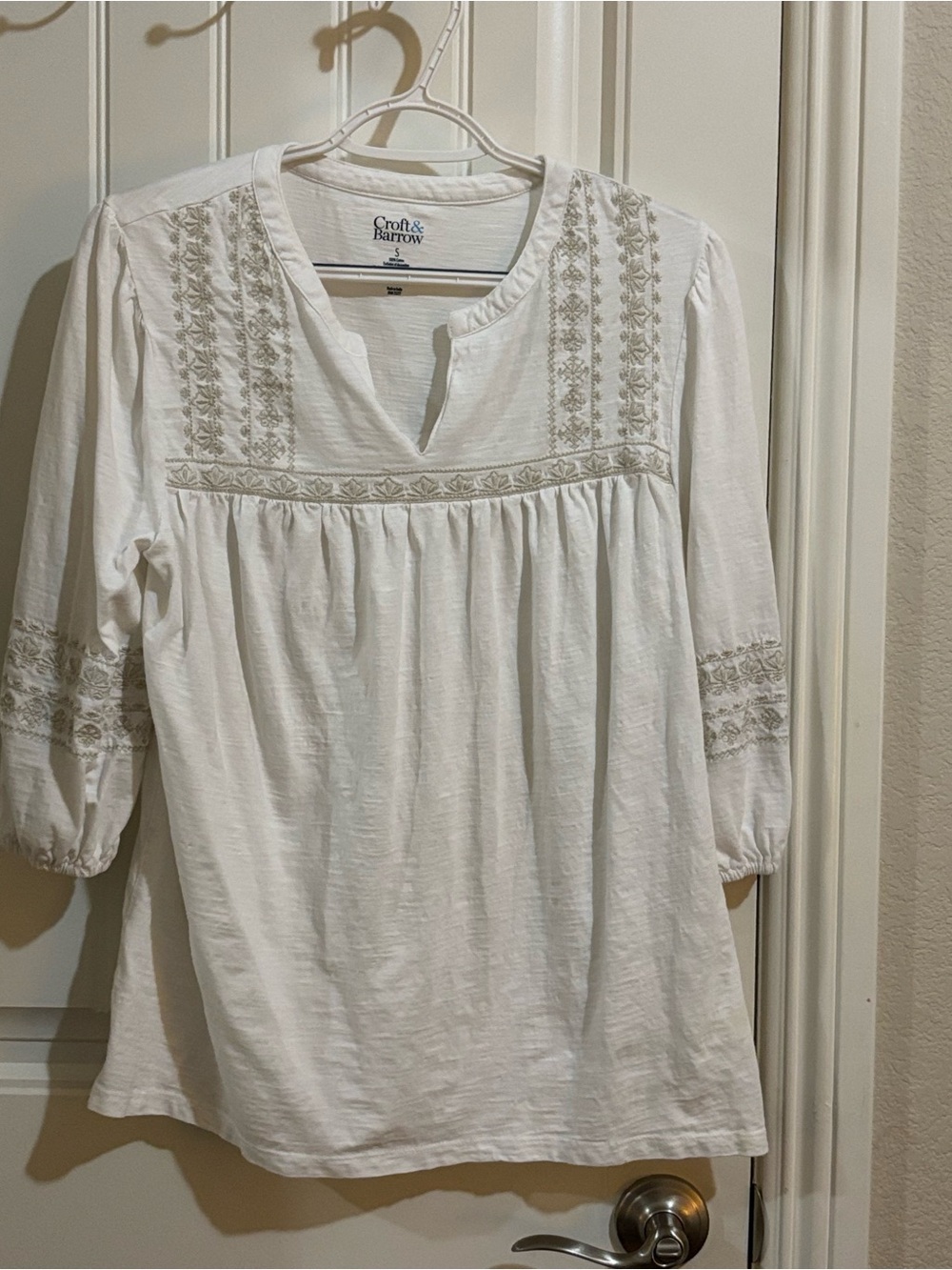 Croft & Barrow White Cotton Tee